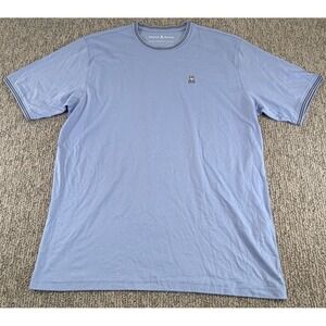 Psycho Bunny Graphic T-Shirt Men's 3XL (9) Bennett Pima Cotton Logo Blue